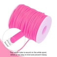 thumbnail image 3 of Uxcell 55 Yards 2mm Rose Red Rubber Cord Hollow for Bracelet Necklace Craft Making, 3 of 5
