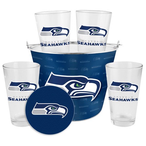 Boelter Brands NFL Gift Bucket Set, Seattle Seahawks - Walmart.com ...