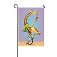 thumbnail image 1 of Bandera de jardín ABPHQTO Divertida Jirafa en Monociclo 30x45 cm, 1 of 1