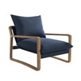 thumbnail image 3 of DHP Mira Upholstered Sling Accent Chair, Ivory Linen, 3 of 8