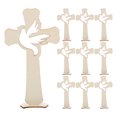 thumbnail image 1 of 10 figuras de cruz de madera con base, cruz de madera para centros de mesa., 1 of 7