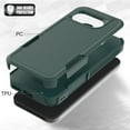 thumbnail image 5 of for Google Pixel 9a Back Case, Luxury Ultra Slim PC + TPU Double-Layer Anti-Fall Shockproof Drop Protective Lightweight 2 In 1 Phone Case Cover for Google Pixel 9a, Darkgreen, 5 of 5