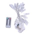 thumbnail image 2 of Luces LED de cadena 21m 20 LED 8 modos Luces de cadena de clip de foto Luces decorativas con control remoto para fiestas bodas vacaciones etc ANGGREK Otros, 2 of 8
