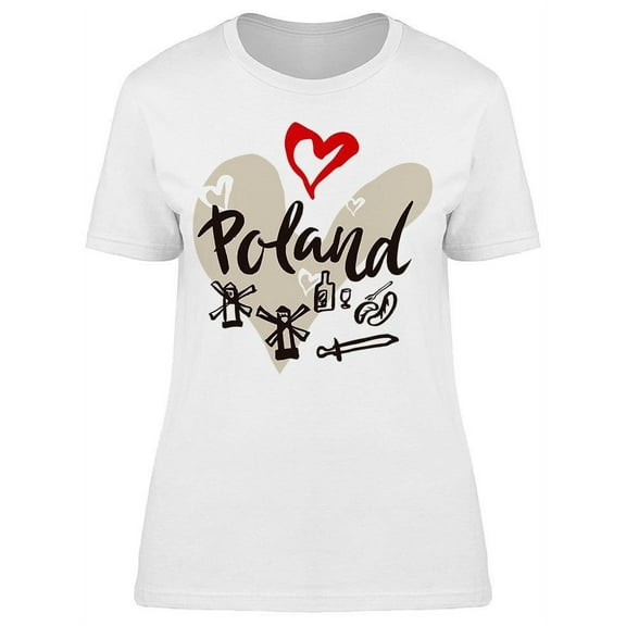 Iconic Symbols Poland T-Shirt Women -Image by Shutterstock, Female Medium