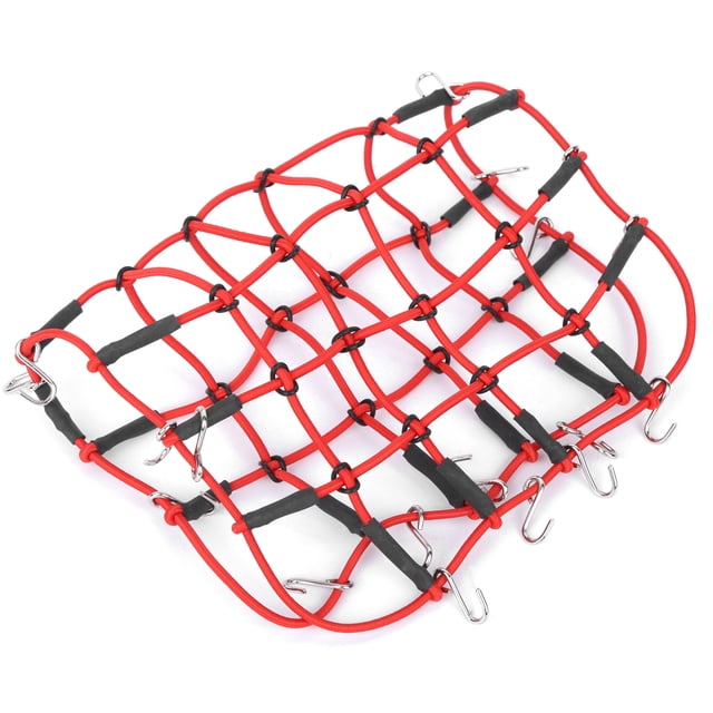 Red de Carga para Escalada, Equipaje Elástico, Red Para Portaequipajes, Red para Almacenamiento de Automóviles RC, Accesorios para Orugas RC, Accesorio de Simulación ESTIRABLE,