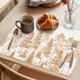thumbnail image 3 of Placemat Set of 4 Pine Tree Forest Placemats for Dining Table Plant Tree Washable Table Mats for Kitchen and Party Decor Indoor & Outdoor Use, 3 of 8