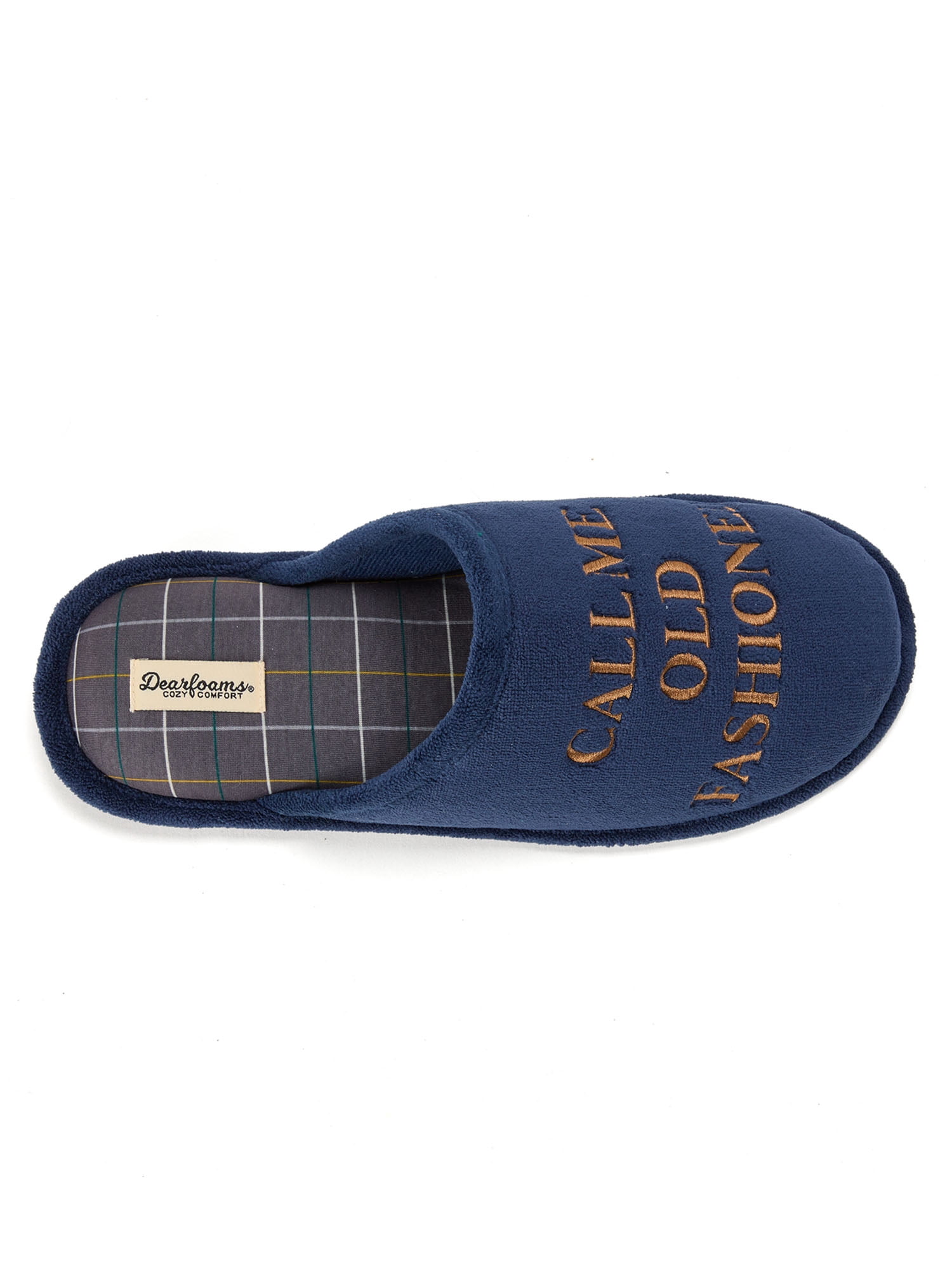 NWT Dearfoams Navy Slippers Dearfoams Blue Solid Slippers for Women for sale | eBay main image 2
