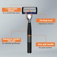 thumbnail image 7 of 7-layers Manual Men's Razor, Stainless Steel Blades Razor for Men with Precision Trimmer, Metal Razor Holder (1Handle and 24Blades), 7 of 7