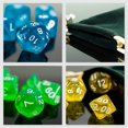thumbnail image 2 of Dados poliédricos suyoo juegos de rol transparente/azul, 2 of 5