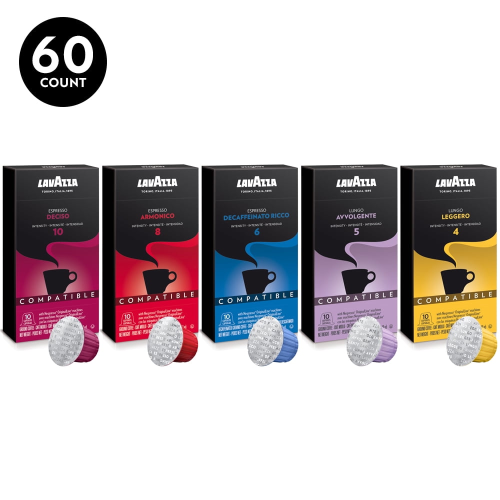 Nespresso Compatible Capsules Variety Pack (Pack 60) -