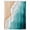 Turquoise, variant on Sage Green Beach Waterproof Fabric Shower Curtain,Farmhouse Coastal Ombre Sea Waves Art Waterproof Fabric Shower Curtain for Bathroom Curtains Bathtubs Shower Curtains with 12 Hooks Small 36x72in