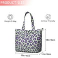 thumbnail image 4 of Green and Purple Of Leopard Print Travel Tote Bags for Women Carry On,Large Weekender Bags for Women Travel,Multi Functional Duffle Bag for Work,Shopping,Sports, 4 of 5