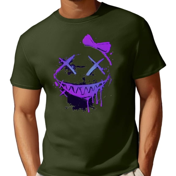 Mens T Shirts Funny Graphic Lightweight Short Sleeve Crew Neck Summer Sports Tee Casual Shirts for Men Army Green L