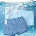 thumbnail image 6 of Balabala Boys 3-Pack Soft Cotton Briefs – Airplane & Dinosaur Print Toddler & Kids Underwear, 6 of 7