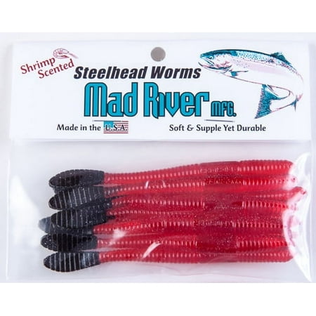 UPC: 0819378014119 | Mad River Steelhead Worms Nightmare 4   Soft Baits
