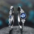 thumbnail image 2 of Women's Fashion Green Zircon Alloy Sapphire Ring, 2 of 2