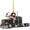 thumbnail image 1 of Navidad Decoración De Madera Camión Barco De Vapor Excavadora Camión De Bomberos Jeep Colgante Colgante Para Vacaciones Familiares Regalo De Fiesta De Navidad Eigraketly HA040840-04, 1 of 6