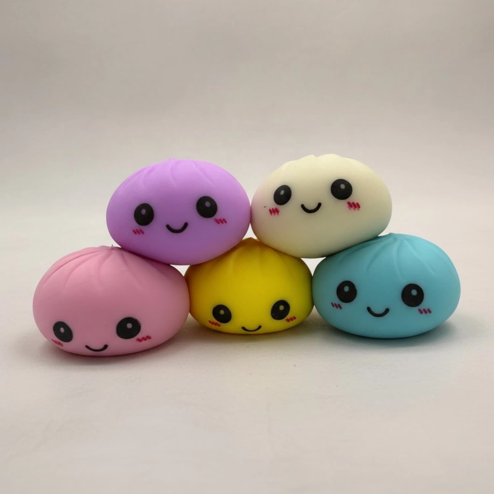 Mini Dumpling Squeeze, Each Set Includes Colorful Squeeze Toys with a Classic Round Shape, Soft and Slow-Rising, Help Relieve Stress and Bring Fun 12PCS