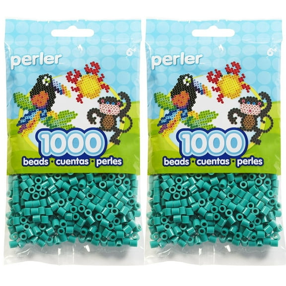 2-PACK - Perler Fun Fusion Beads 1000/Pkg - Parrot Green