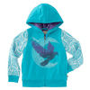 Lucky Brand Girl's Full Zip Plush Lined Hoodie Sweatshirts-Size:7-8