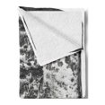 thumbnail image 2 of Letter L Soft Flannel Fleece Throw Blanket, Typography Composite L Alphabet Letter Name Baroque Knights Iron Words Writing Design, Cozy Plush for Indoor and Outdoor Use, 60" x 80", Grey, by Ambesonne, 2 of 5