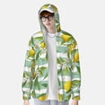 thumbnail image 4 of Sigee Lemon Print UPF50+ Men's Sun Protection Hoodie Shirt SPF UV Shirt Long Sleeve Fishing Outdoor Lightweight, S-3XL, 4 of 9