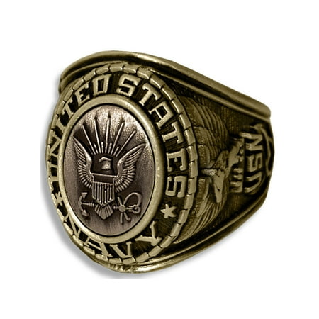 United States Navy Insignia Gold Ring
