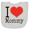 thumbnail image 2 of Inktastic I Love Mommy Heart Newborn Bib, 2 of 3