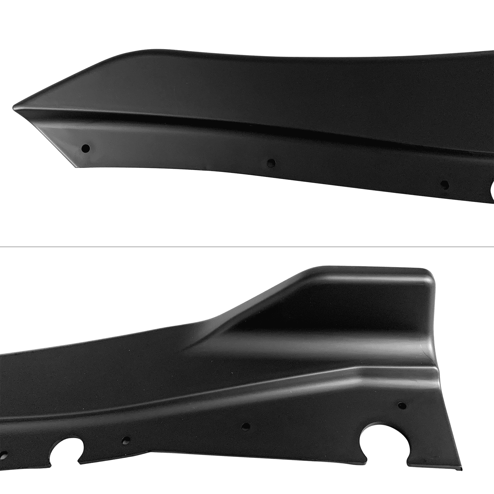 Rear Bumper Lip Compatible With 2014-2023 Infiniti Q50, Black ABS Rear Lip Finisher Under Chin Spoiler Splitter Valance Underbody Bumper Fascia By