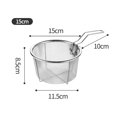 thumbnail image 2 of Cestas de drenaje para lavar alimentos Utensilios de cocina Cesta para freír Colador (15 cm) JShteea  Libre de BPA, 2 of 9