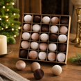 thumbnail image 7 of 2026 Christmas Home Party Decoration Flocked Christmas Ball Set Hanging Ornaments For Scene Decoration And Christmas Tree Christmas Celebration Party Supplies, 7 of 7