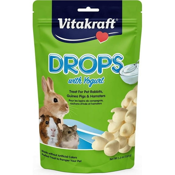 VitaKraft Yogurt Drops for Rabbits [Small Pet, Small Pet Treats] 5.3 oz