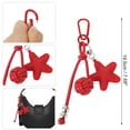 thumbnail image 2 of Unique Bargains 1 Pc Handbag Charm Star Pattern Bag Charm Red, 2 of 5