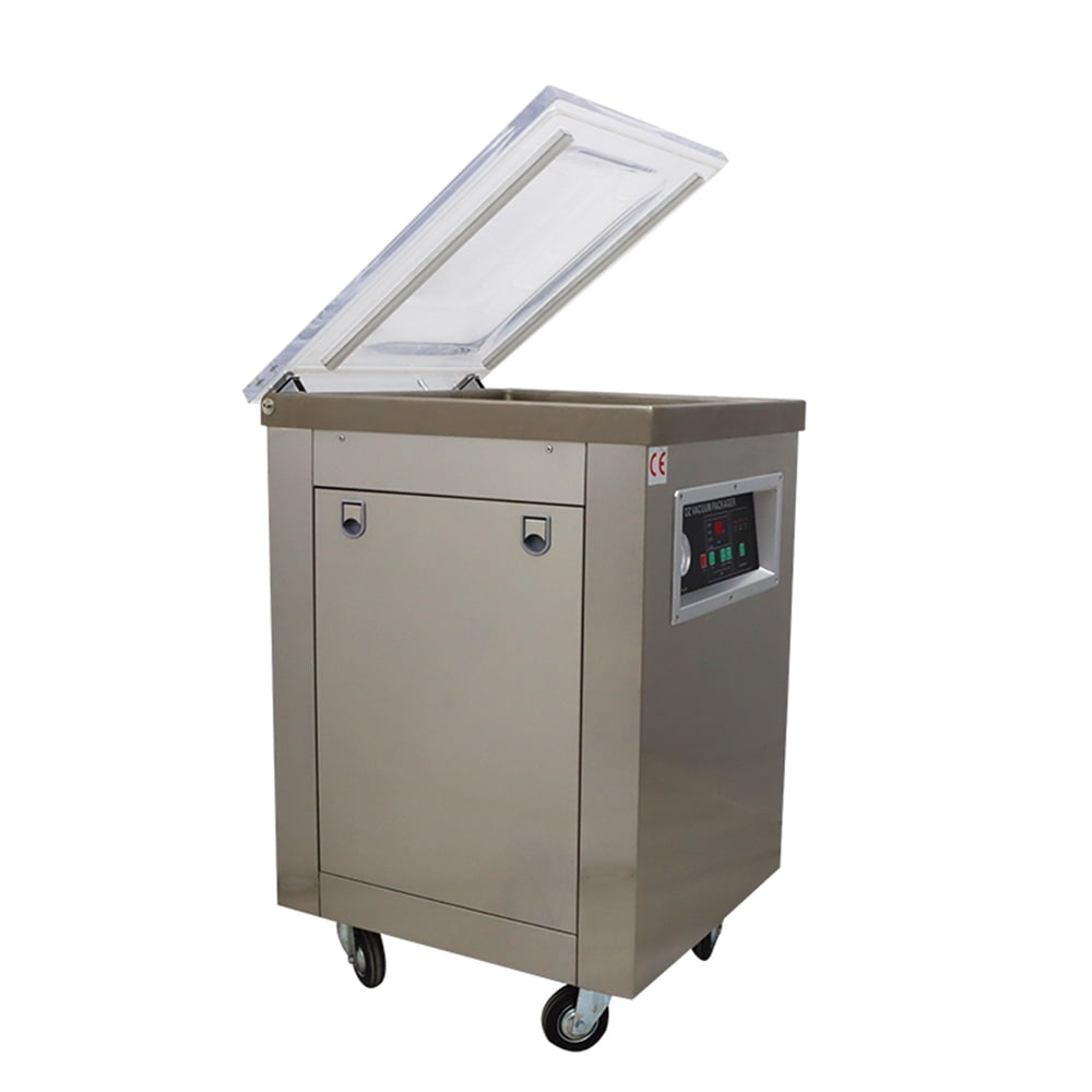 INTBUYING Single Chamber Vacuum Packaging Machine Vacuum Packaging Sealer Dry Moist Food Sealing Package