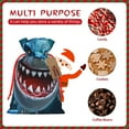 thumbnail image 7 of Fuzoiu Cartoon Cute Shark Print Christmas Gift Bag,Burlap Gift Bag with Drawstring Closure & Hang Tag,Perfect for Holidays, Birthdays, and Special Occasions-Medium, 7 of 7
