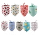 thumbnail image 5 of Methold Bufanda de baba Triangular con estampado de frutas, algodón plegable, reutilizable, ajustable, lavable, colorida, decorativa, toalla Ropa para mascotas Durazno, 5 of 6