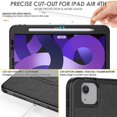 thumbnail image 4 of Funda para iPad Pro 11 de 9.ª/8.ª/7.ª generación de 10,2', funda magnética resistente a prueba de golpes con soporte absorbente de múltiples ángulos, portalápices, ranura para tarjetas, 4 of 5