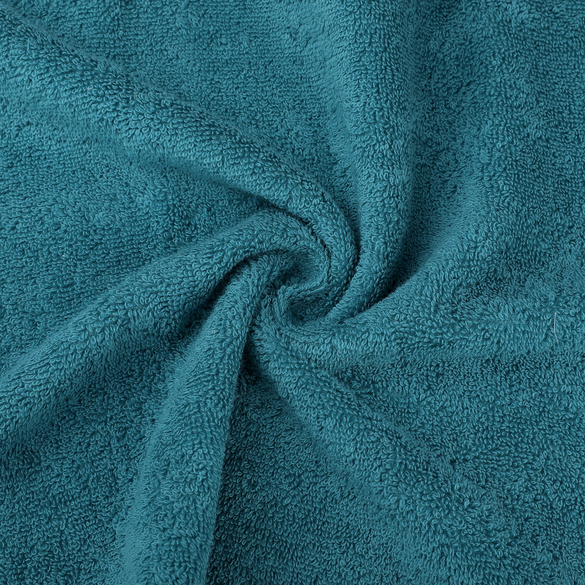 Unique Bargains 4 Pcs Solid Soft Hand Towel Dark Green/Light Grey 13" x 30"/14" x 30"