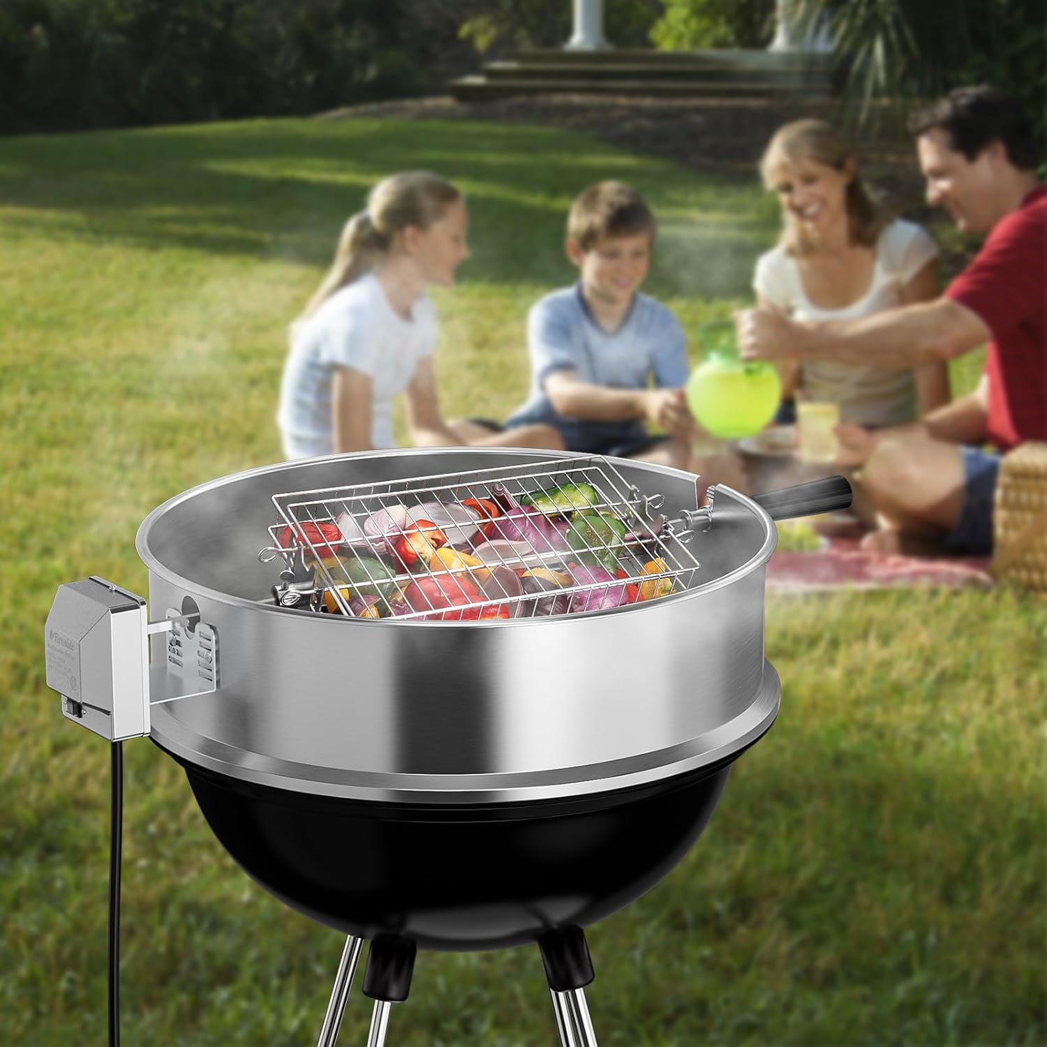 Weber Rotisserie Kit Universal Stainless Steel Kettle