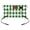 White Dark Green, variant on Brown White Buffalo Check Waist Server Aprons, Farmhouse Plaid Modern Geometric Aprons for Women with Pockets, Waitress Apron, Waiter Half Apron for Cooking