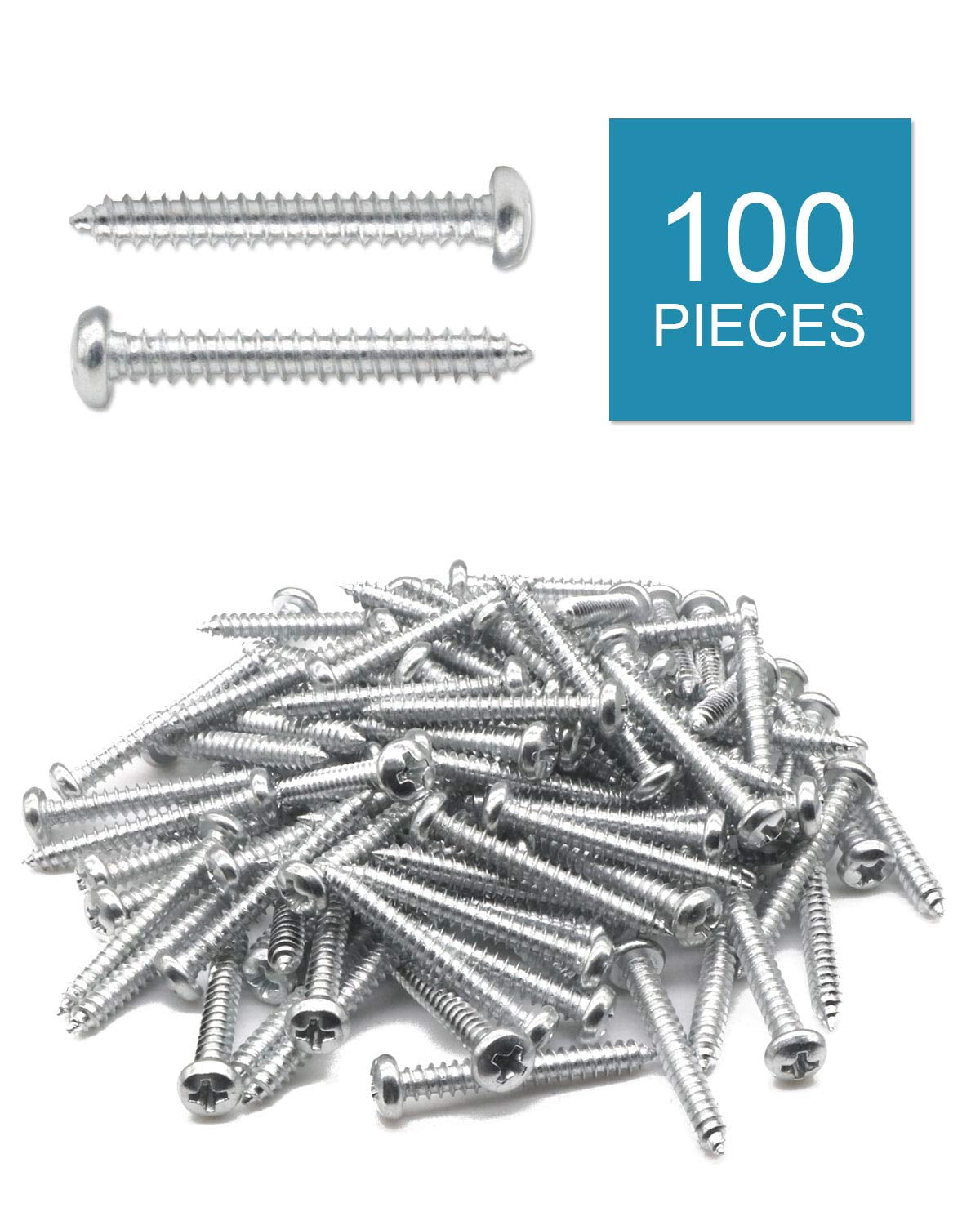 100pcs Plastic Self Drilling Drywall Anchors with Screws Assortment Kit, Wall Anchors Kit with 50pcs Screws/50pcs Drywall Anchors