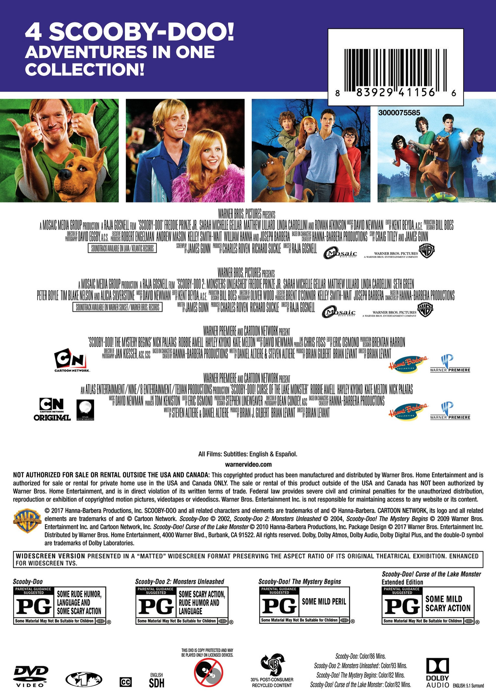 4 Film Favorites: Scooby-Doo (Live Action) : Various, Various: Movies & TV  