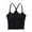 Black, variant on AherBiu Yoga Tank Tops for Women Shirt with Built in Bra Slim Fitted Stretch Low Cut Cropped Camisole