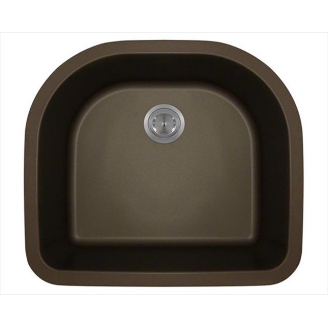 Polaris 824-Mocha Mocha D-Bowl TruGranite Kitchen Sink