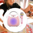 thumbnail image 3 of stanreset Machine de Karaoké pour Enfants Jouets Chantants Microphone Jouet Intérieur Extérieur Portable Rose, 3 of 9