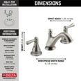 thumbnail image 7 of Delta Haywood Two Handle Widespread Bathroom Faucet in Stainless 35999LF-SS, 7 of 7