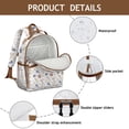 thumbnail image 4 of Baseball Uniform Pattern Backpack for School,Cute School Bag,Schoolbag with Adjustable Shoulder Straps & Padded Back,15.25"x11.5"x5.25", 4 of 5