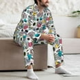 thumbnail image 7 of Sikiie Turtle Mens Pajama Set, Soft Warm Long Sleeve Sleepwear, Cozy Button-Down Pjs for Men-X-Large, 7 of 7