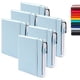 thumbnail image 1 of Paquete 6 mini cuadernos Feela memo bloc duro A6 3.5'x5.5' Azul claro con 6 bolígrafos negros, 1 of 3
