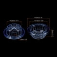 thumbnail image 2 of Uxcell 6 Inch Round Garden Plastic Mesh Cup Slotted Net Pot Basket for Flower Planting Blue 1 Pack, 2 of 5